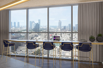 משרדים להשכרה במגדל חדש בתל אביב ליד הרכבת